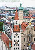 Германия. Мюнхен. Новая ратуша и церковь святого Духа