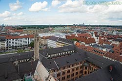 Германия. Вид на исторический центр Мюнхена