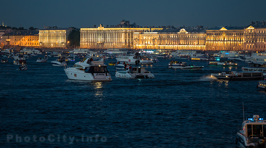 Белые ночи Санкт-Петербурга. Дворцовая набережная